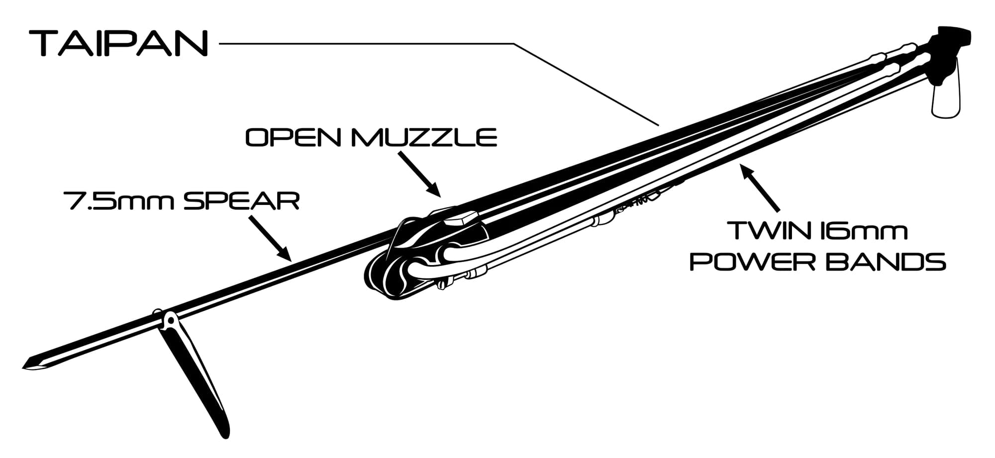 Torelli Torelli Taipan Carbon Speargun - Dive & Fish dive shop